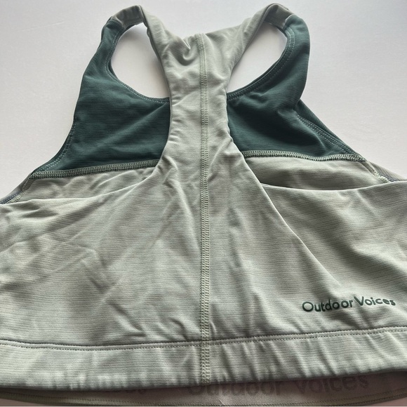 Outdoor Voices • Eucalyptus Evergreen Green TechSweat Crop Sports Bra - Picture 6 of 6